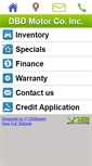 Mobile Screenshot of dbdmotors.com